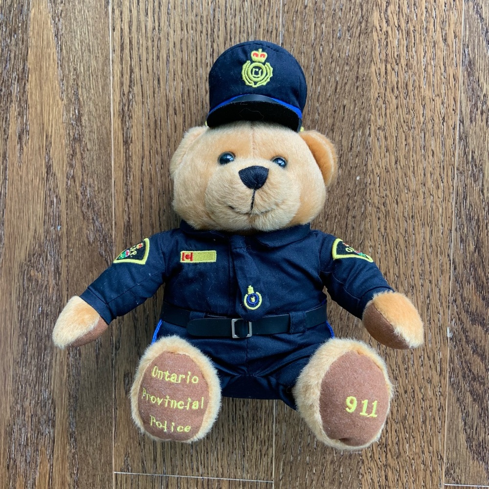 Ontario provincial police official teddy bear